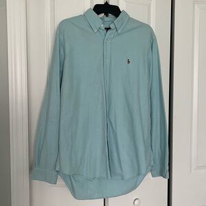 Men’s Polo Ralph Lauren Aqua Button Down Shirt